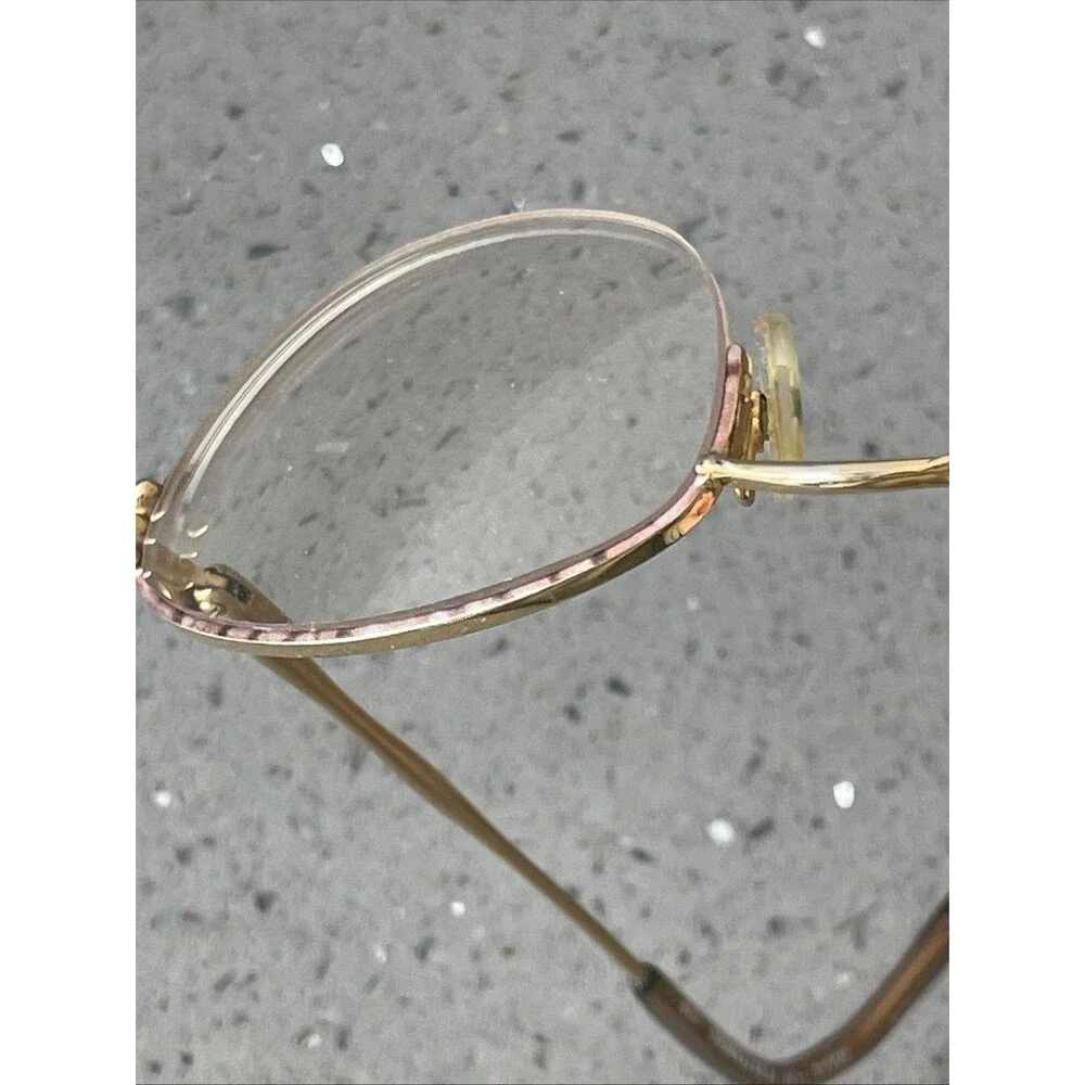 Diane Von Furstenberg 1559 GPK Eyeglasses Frames ONLY Gold 48-19-130 Half rim